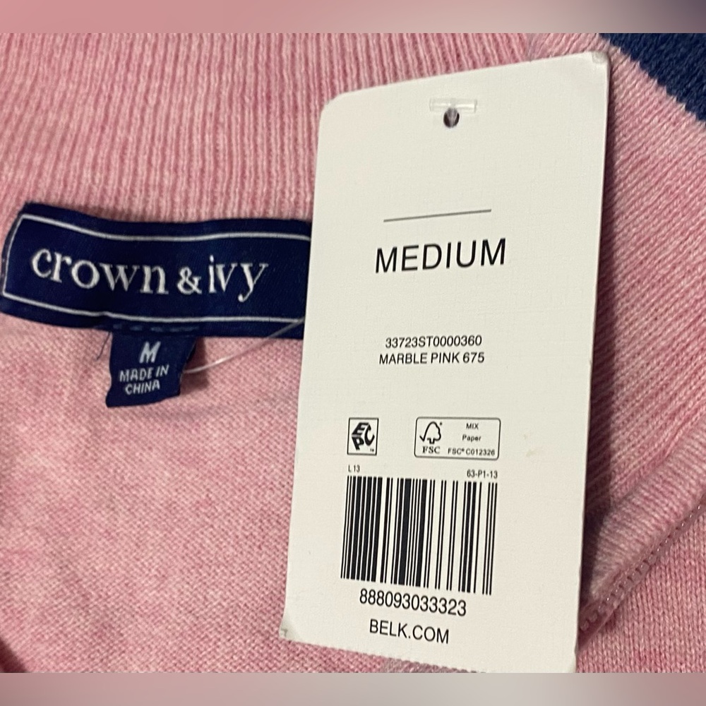 Crown & Ivy  1/4 Zip Sweater - Picture 3 of 7
